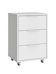 Тумба мобильная К-55 белый структурный/меренга