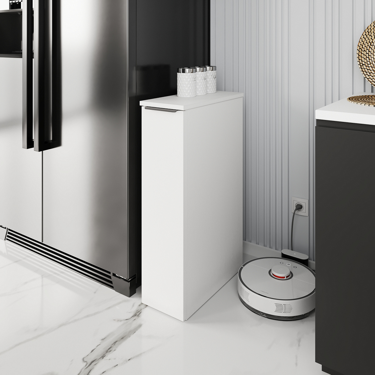 Тумба К-40 белый структурный