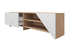 Тумба Милана МИЛ-1 дуб урбан янтарный/сатин белый