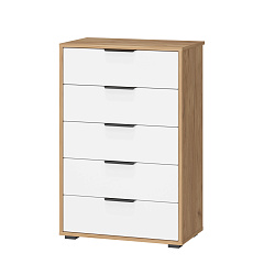 Комод Оптима ОП-05 дуб крафт золотой/меренга