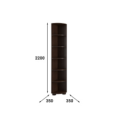 Стеллаж «Монблан» МБ-23 венге