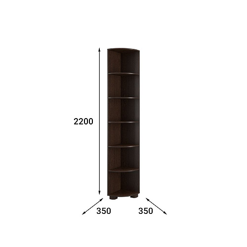 Стеллаж «Монблан» МБ-23 венге