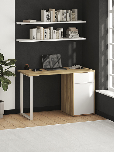 Стол С-418 блэквуд ячменный/меренга