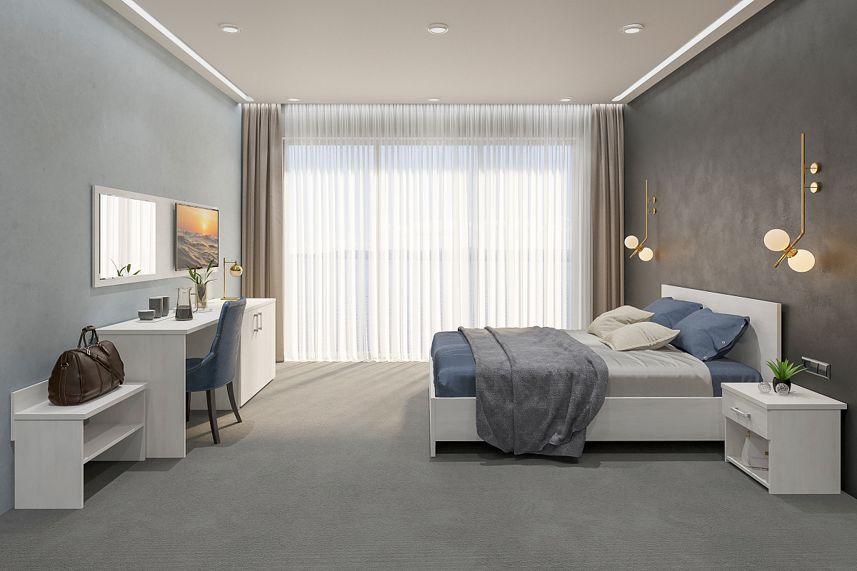 Тумба прикроватная с ящиком Виктория ВИ-16 северное дерево светлое