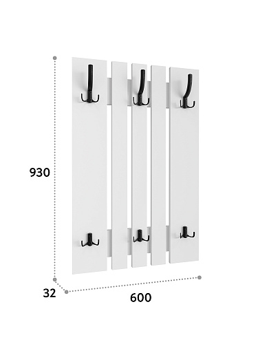 Вешалка ВН-11 белый структурный (600*930)