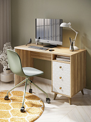 Стол Велламо ВО-17 блэквуд ячменный/бланж (правый)