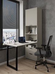 Стол рабочий Оптима ОП-20 глиняный серый/риолит