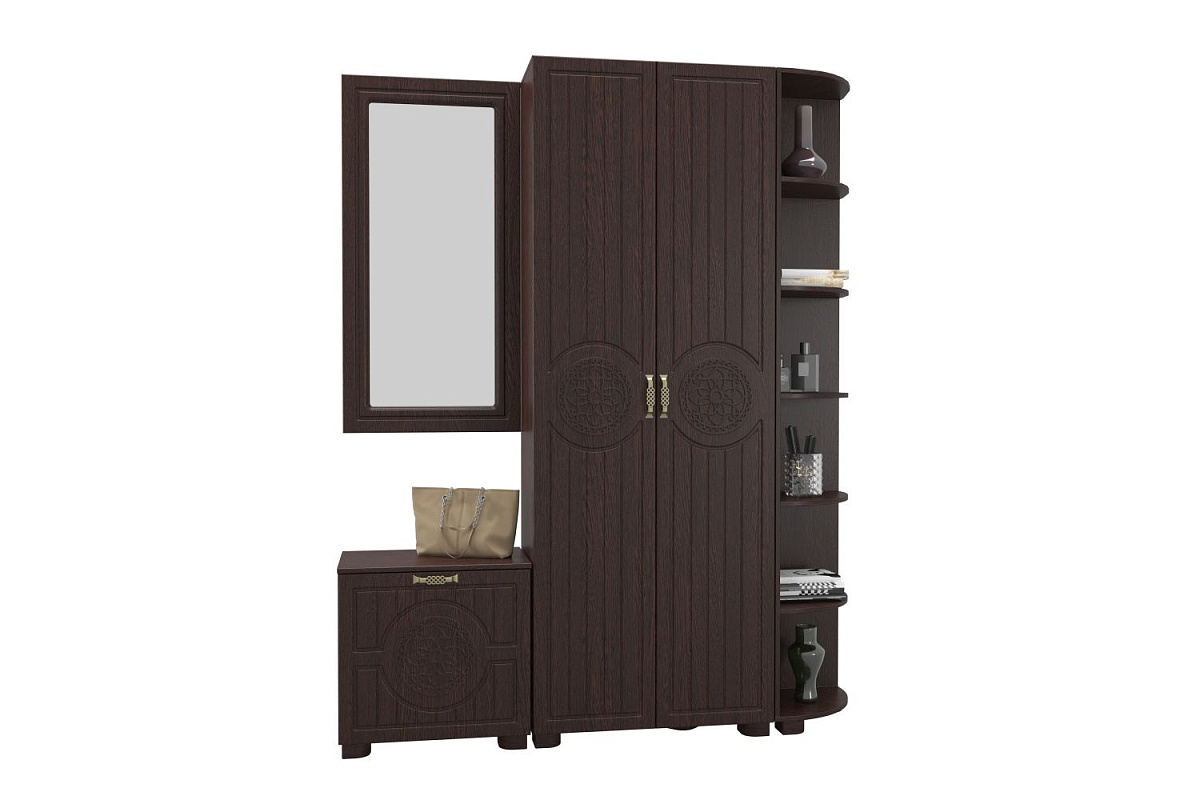 Шкаф «Монблан» МБ-21К венге/орех шоколадный