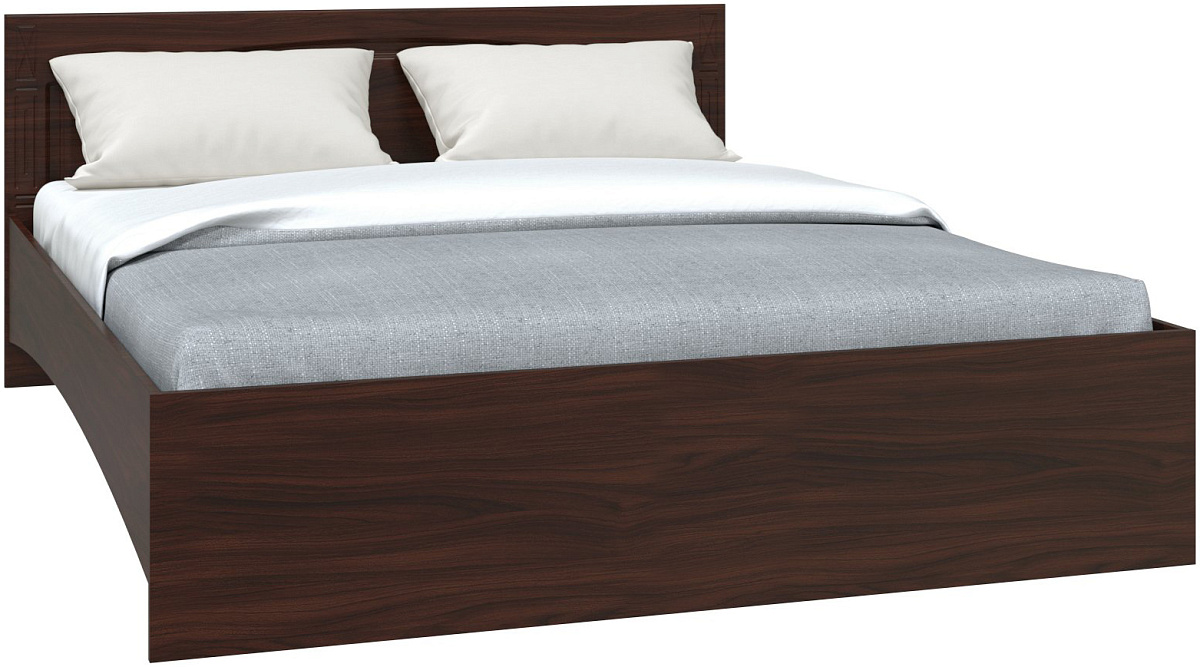 Кровать Элизабет ЭМ-14 (2000x1600) орех темный