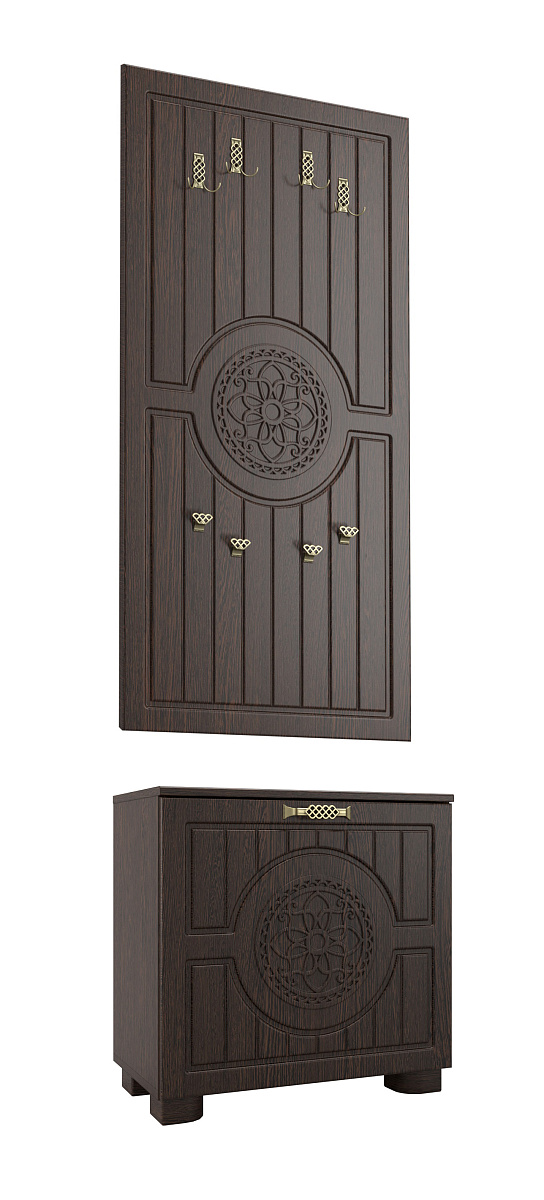 Комплект мебели для прихожей Монблан МБ-008 венге/орех шоколадный