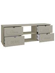 Тумба для ТВ ДримСтар ДС-15 глиняный серый/риолит