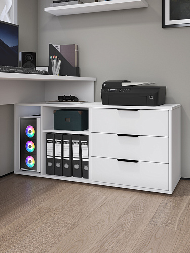 Стол угловой Оптима ОП-22 белый структурный/меренга