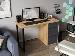 Стол С-401 дуб крафт золотой/графит