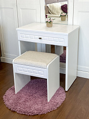 Туалетный столик Монблан МБ-72К белое дерево