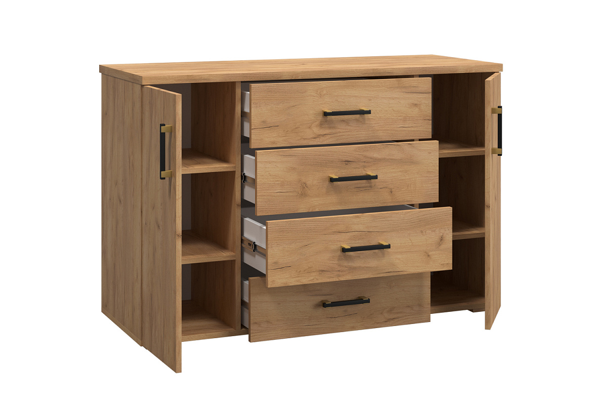 Комод Виктория ВИ-70 дуб крафт золотой