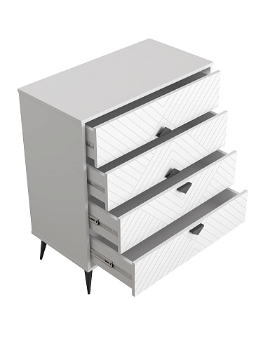 Комод Астрид АР-02 белый бриллиант/бланж