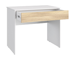 Стол Оскар ОС-25 белый структурный/блэквуд ячменный