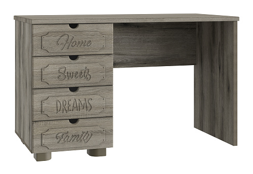 Стол письменный ДримСтар ДС-4 дуб эвок/дуб сонома темный