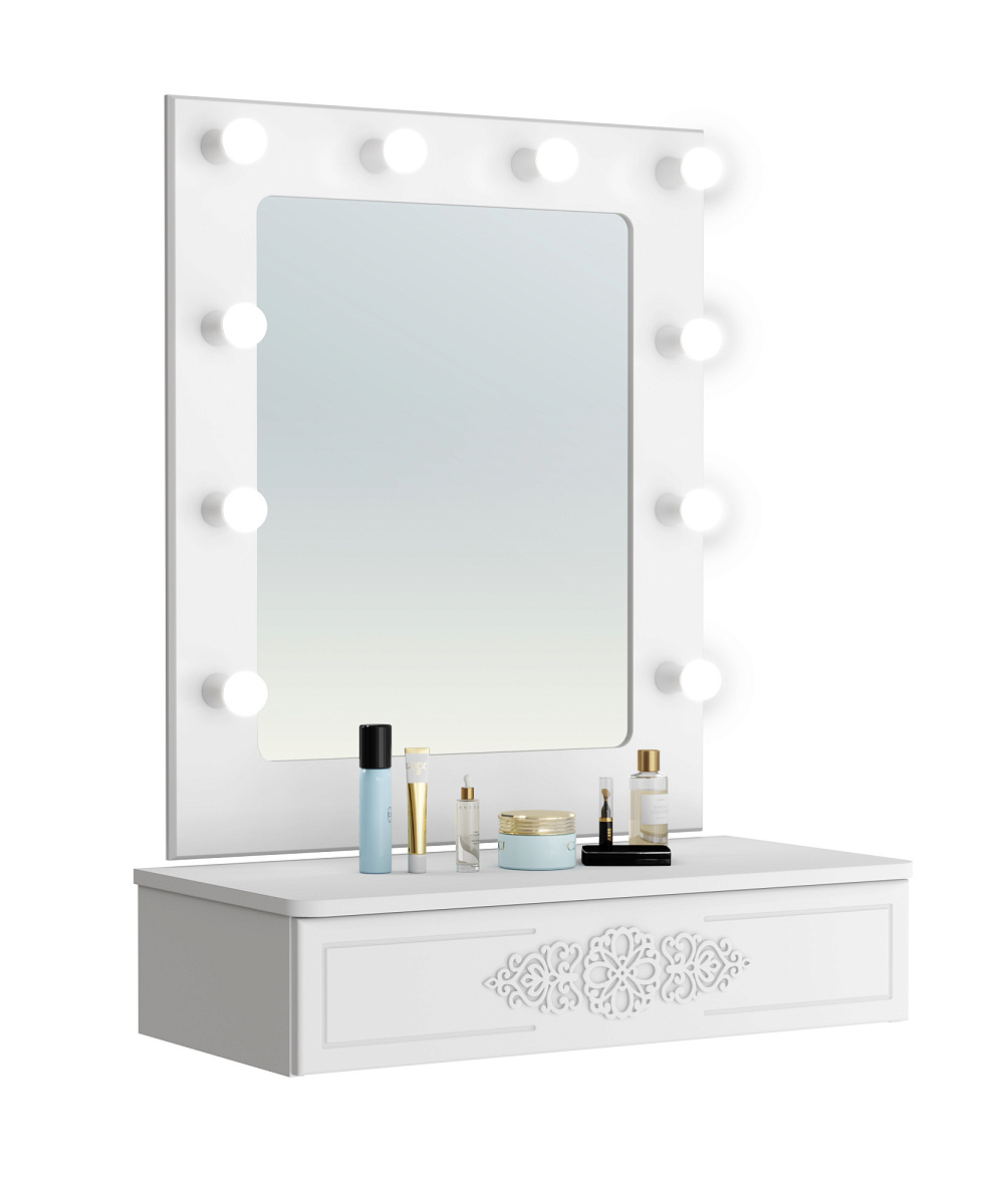 Тумба подвесная Ассоль АС-69 белое дерево