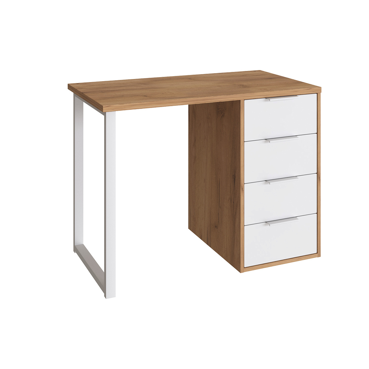 Стол С-414 дуб крафт золотой/меренга (1000х550)