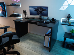 Геймерский стол С-240 черный/черный