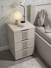 Тумба прикроватная Эмилия ЭЛ-26 кашемир/шарли керамика