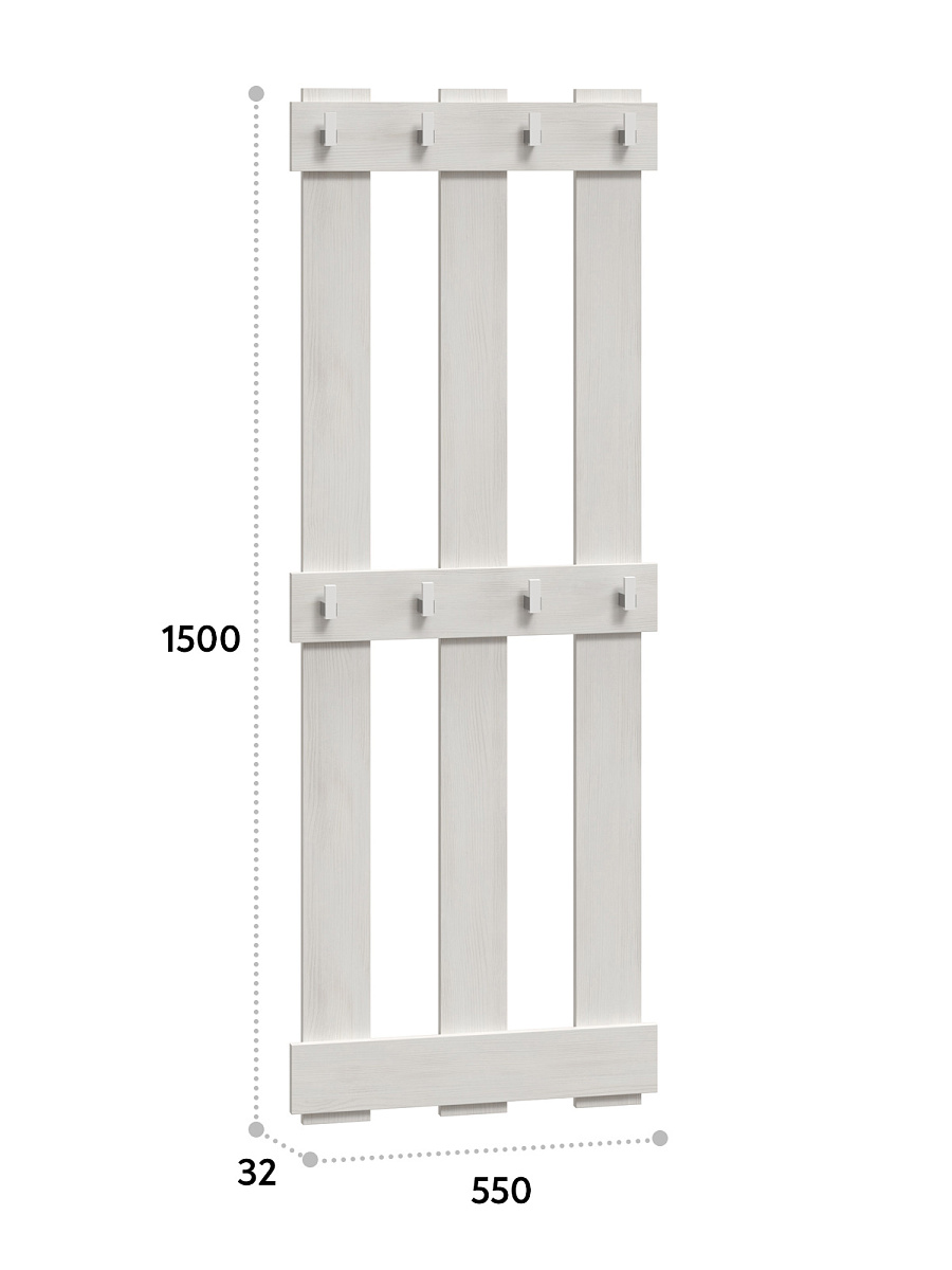 Вешалка Агата АТ-11 северное дерево светлое