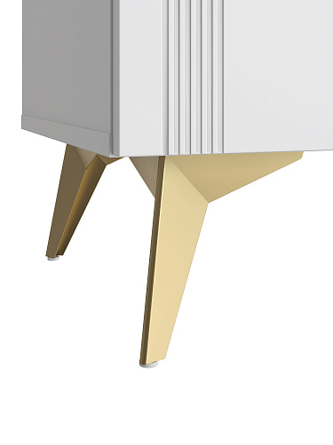 Тумба ТВ Стелла СТ-01 белый бриллиант/бланж