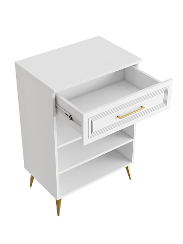 Тумба Оливия ОЛ-08 белый бриллиант/бланж