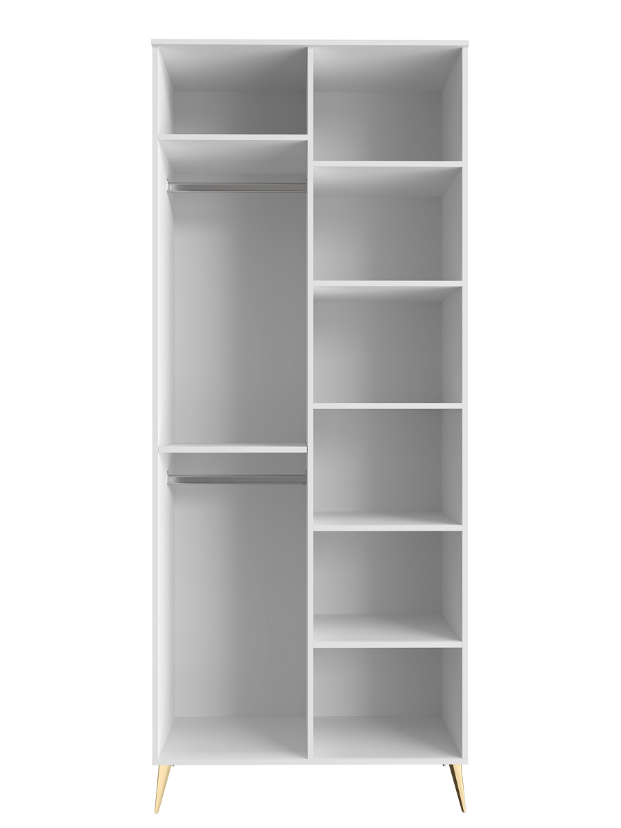 Шкаф для одежды Оливия ОЛ-01 белый бриллиант/бланж