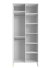 Шкаф для одежды Оливия ОЛ-01 белый бриллиант/бланж