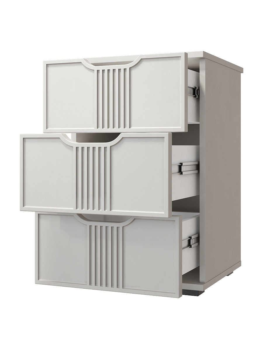 Тумба прикроватная Эмилия ЭЛ-26 кашемир/шарли керамика