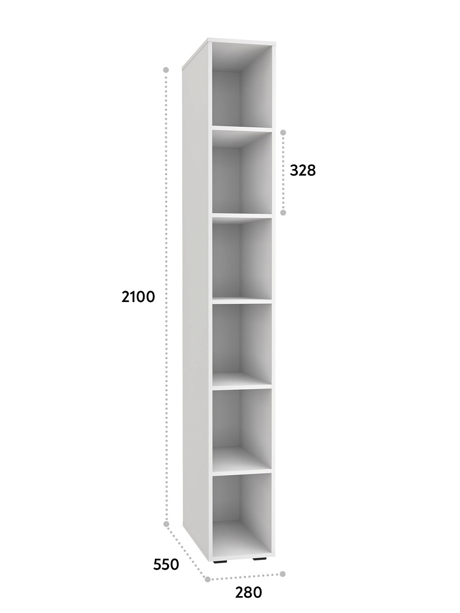 Пенал Оптима ОП-12 белый структурный