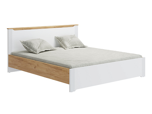 Кровать Эмилия ЭЛ-31 (180х200) дуб крафт золотой/меренга