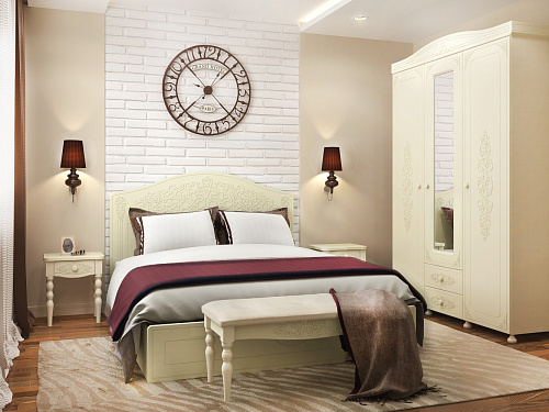 Тумба прикроватная Ассоль плюс АС-39 ваниль