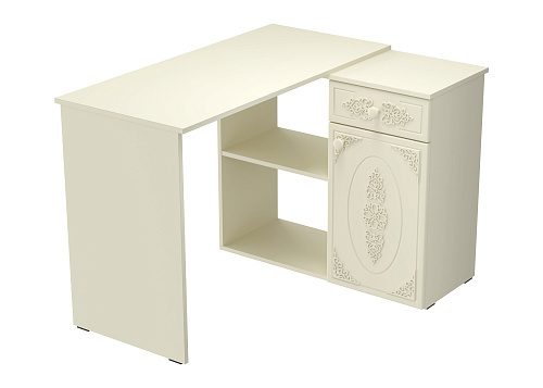 Стол угловой Ассоль плюс АС-67 ваниль
