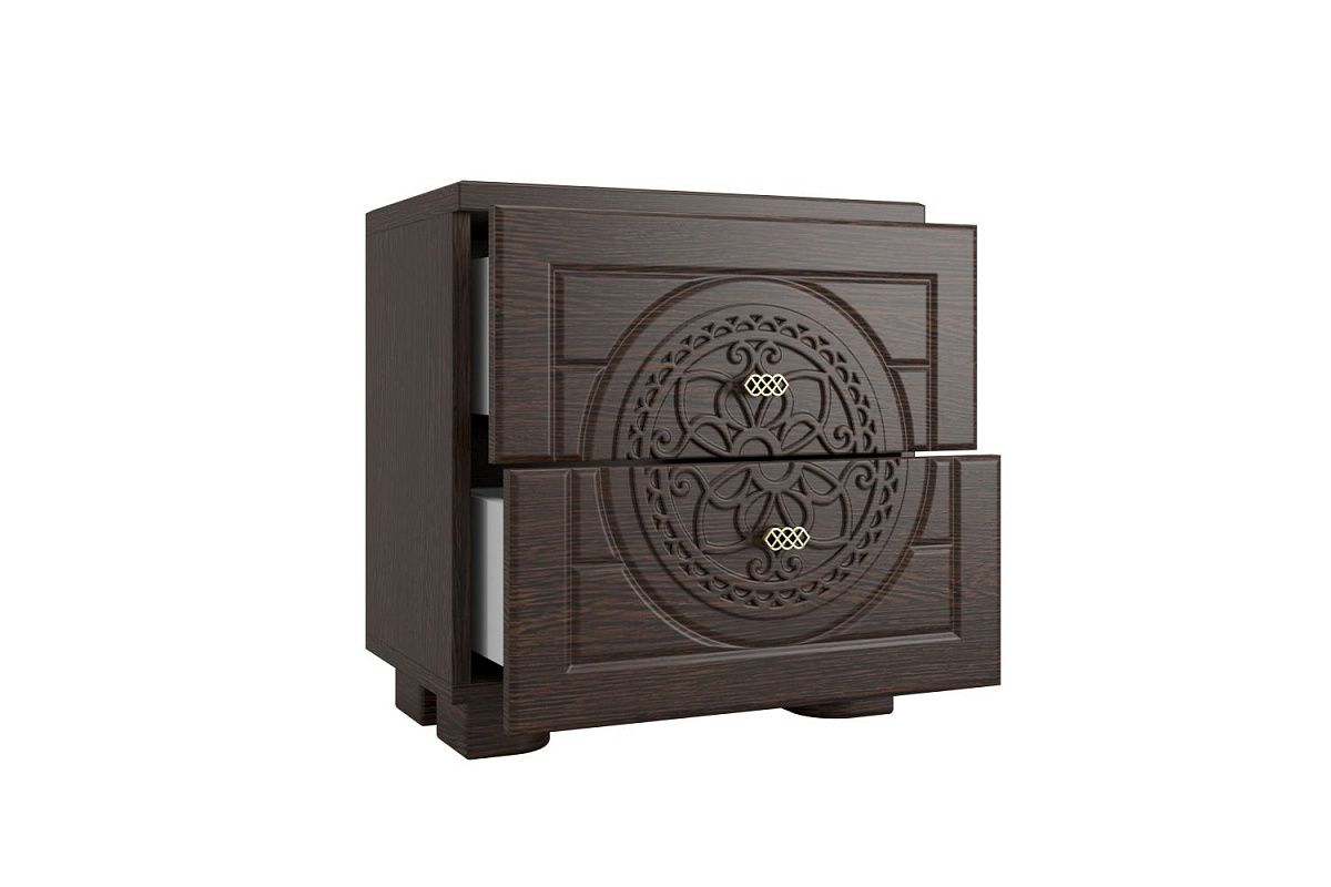 Тумба прикроватная «Монблан» МБ-38К венге/орех шоколадный