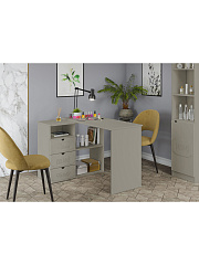 Стол угловой Дримстар ДС-5 глиняный серый/риолит