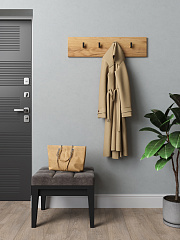 Вешалка Агата АТ-5 дуб крафт золотой