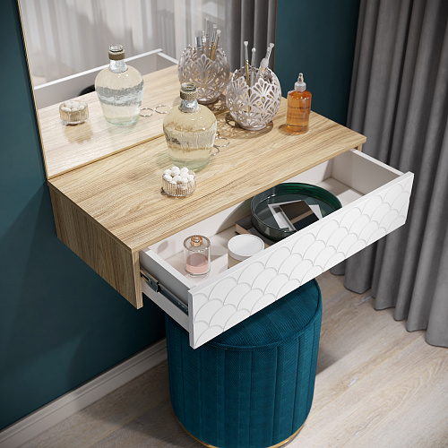 Тумба подвесная Велламо ВО-08 блэквуд ячменный/бланж