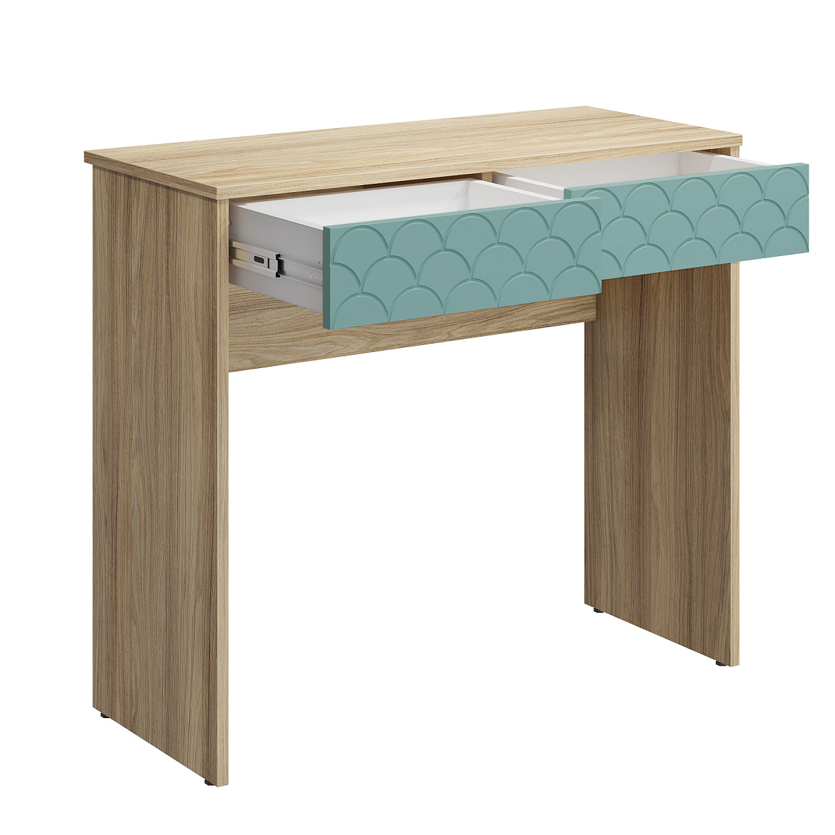 Стол Велламо ВО-09 блэквуд ячменный/бирюза