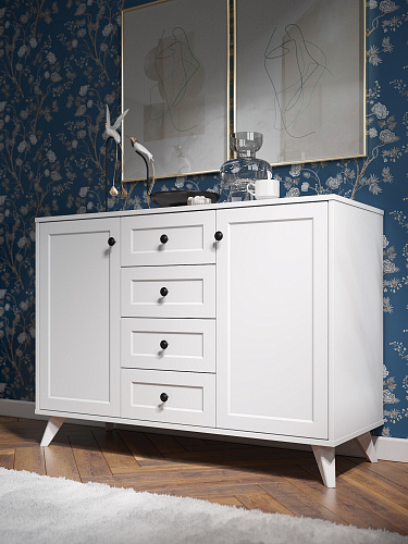 Комод Вильям ВМ-13 белый бриллиант/бланж