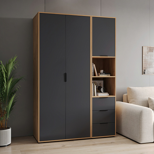 Комплект мебели Оптима ОП-117 дуб крафт золотой/графит