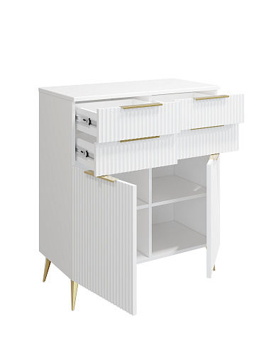 Комод Афина АФ-06 белый бриллиант/бланж