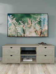 Тумба для ТВ ДримСтар ДС-15 глиняный серый/риолит