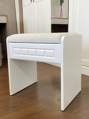 Банкетка Монблан МБ-90К белое дерево