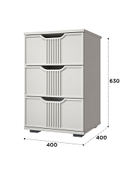 Тумба прикроватная Эмилия ЭЛ-26 кашемир/шарли керамика