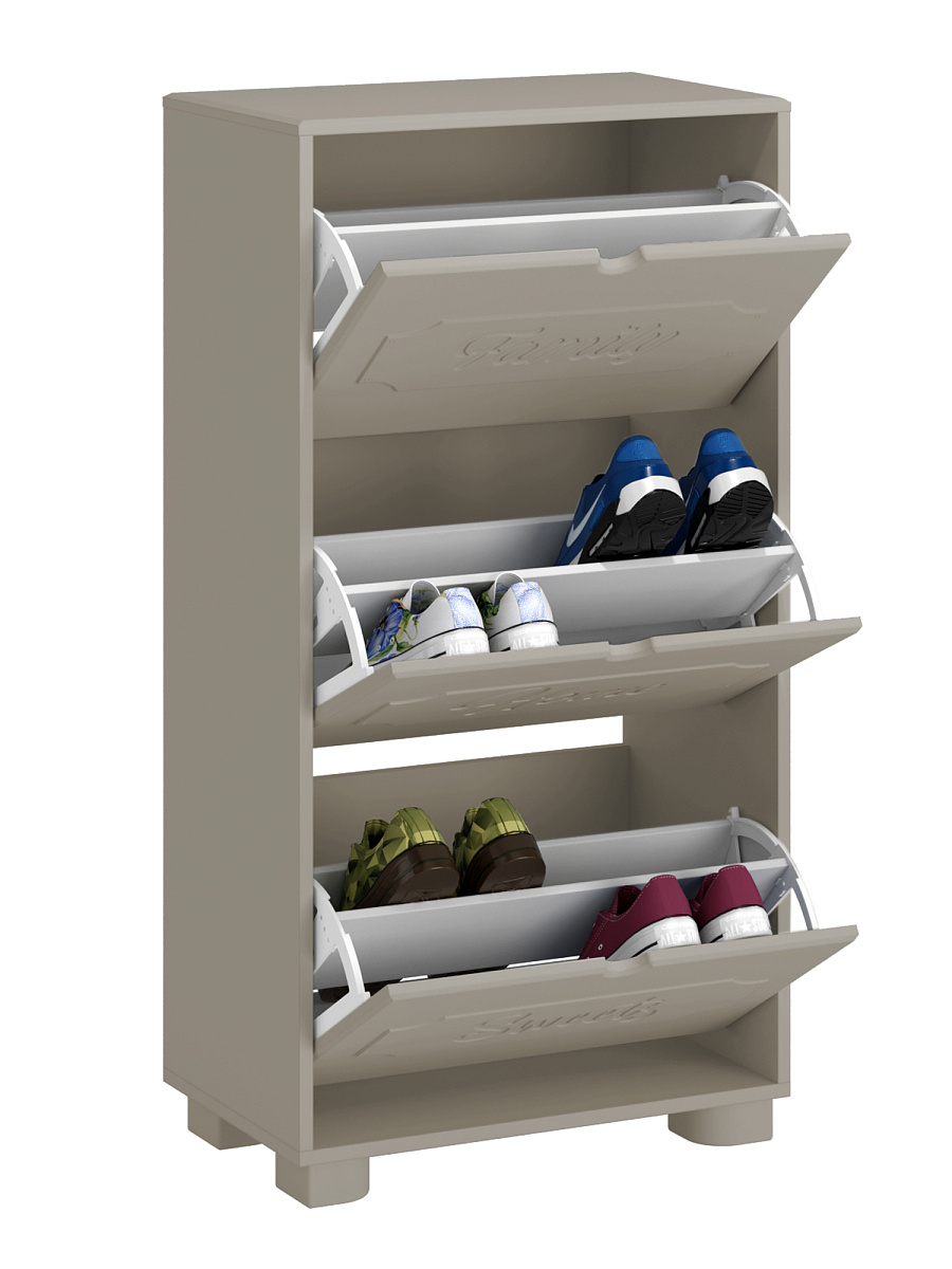 Тумба для обуви ДримСтар ДС-23 глиняный серый/риолит