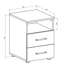 Тумба ОФ-24 северное дерево светлое