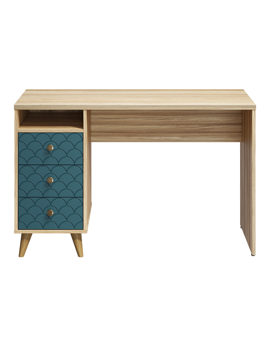 Стол Велламо ВО-18 блэквуд ячменный/морская волна (левый)